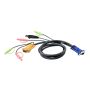 ATEN 1.8M USB KVM Kabel met 3 in 1 SPHD en Geluid (2L-5302U) thumbnail