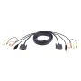 ATEN 1.8M USB DVI-D Dubbelvoudige Link KVM Kabel (2L-7D02UD) thumbnail