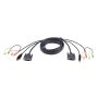 ATEN 3M USB DVI-D Dubbelvoudige Link KVM Kabel (2L-7D03UD) thumbnail