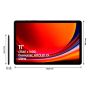 Samsung Galaxy Tab S9 SM-X710N 128 GB 27,9 cm (11") Qualcomm Snapdragon 8 GB Wi-Fi 6 (802.11ax) Android 13 Grafiet (SM-X710NZAAEUB) thumbnail