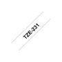 Brother TZe231 labelprinter-tape Zwart op wit TZe (TZE-231) thumbnail