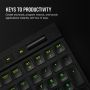 Corsair K100 AIR toetsenbord USB + RF Wireless + Bluetooth QWERTY Engels Zwart (CH-913A01U-NA) thumbnail