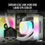 Corsair H100I Processor Hybride koeler 12 cm Wit (CW-9061005-WW) thumbnail