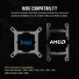 Corsair H100I Processor Hybride koeler 12 cm Wit (CW-9061005-WW) thumbnail