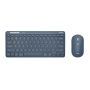 Trust Lyra toetsenbord Inclusief muis RF-draadloos + Bluetooth QWERTY Amerikaans Engels Blauw (24937) thumbnail
