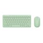 Trust Lyra toetsenbord Inclusief muis RF-draadloos + Bluetooth QWERTY Amerikaans Engels Groen (24942) thumbnail