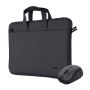Trust Bologna laptop schoudertas 16 inch - Laptop schoudertas – Voor laptops tot 16 inch – Gerecycled materiaal – Zwart (24988) thumbnail