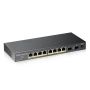 Zyxel GS1100-10HP v2 Unmanaged Gigabit Ethernet (10/100/1000) Power over Ethernet (PoE) Zwart (GS110010HPEU0102F) thumbnail