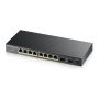 Zyxel GS1100-10HP v2 Unmanaged Gigabit Ethernet (10/100/1000) Power over Ethernet (PoE) Zwart (GS110010HPEU0102F) thumbnail