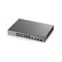 Zyxel GS1350-18HP-EU0101F netwerk-switch Managed L2 Gigabit Ethernet (10/100/1000) Power over Ethernet (PoE) Grijs (GS1350-18HP-EU0101) thumbnail