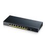 Zyxel GS1900-10HP Managed L2 Gigabit Ethernet (10/100/1000) Power over Ethernet (PoE) Zwart (GS1900-10HPEU0102F) thumbnail