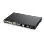 Zyxel GS1900-48HPv2 Managed L2 Gigabit Ethernet (10/100/1000) Power over Ethernet (PoE) Zwart (GS190048HPV2-EU010) thumbnail