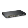 Zyxel GS1900-48HPv2 Managed L2 Gigabit Ethernet (10/100/1000) Power over Ethernet (PoE) Zwart (GS190048HPV2-EU010) thumbnail