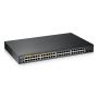 Zyxel GS1900-48HPv2 Managed L2 Gigabit Ethernet (10/100/1000) Power over Ethernet (PoE) Zwart (GS190048HPV2-EU010) thumbnail