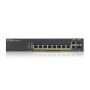 Zyxel GS1920-8HPV2 Managed Gigabit Ethernet (10/100/1000) Power over Ethernet (PoE) Zwart (GS1920-8HPV2-EU010) thumbnail