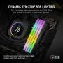 Corsair DDR5 96GB PC 6800 CL40 KIT (2x48GB) VENGEANCE RGB B retail geheugenmodule 4800 MHz (CMH96GX5M2B6800C40) thumbnail