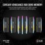 Corsair DDR5 96GB PC 6800 CL40 KIT (2x48GB) VENGEANCE RGB B retail geheugenmodule 4800 MHz (CMH96GX5M2B6800C40) thumbnail