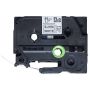 Brother FLe-2511 labelprinter-tape Zwart op wit (FLE2511) thumbnail