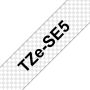 Brother TZE-SE5 labelprinter-tape Zwart op wit TZ/TZe (TZESE5) thumbnail
