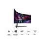 Samsung Odyssey S57CG952NU LED display 144,8 cm (57") 7680 x 2160 Pixels Zwart, Wit (LS57CG952NUXEN) thumbnail