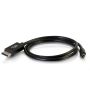 C2G 2m Mini DisplayPort / DisplayPort M/M Zwart (84301) thumbnail