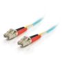 C2G 85549 Glasvezel kabel 1 m LC OFNR Turkoois (85549) thumbnail