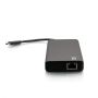C2G USB-C® 9-in-1 Dual Display Docking Station met HDMI®, Ethernet, USB, 3,5 mm audio- en stroomtoevoer tot 60W - 4K 30Hz (TAA-conform) (C2G54488) thumbnail