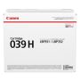 Canon 039H tonercartridge 1 stuk(s) Origineel Zwart (0288C001) thumbnail