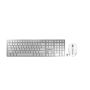 CHERRY DW 9100 SLIM toetsenbord Inclusief muis RF-draadloos + Bluetooth QWERTY Amerikaans Engels Zilver (JD-9100EU-1) thumbnail