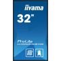 iiyama PROLITE Digitaal A-kaart 80 cm (31.5") LED Wifi 500 cd/m² Full HD Zwart Type processor Android 11 24/7 (LH3260HS-B1AG) thumbnail