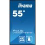 iiyama LH5560UHS-B1AG beeldkrant Digitaal A-kaart 138,7 cm (54.6") LED Wifi 500 cd/m² 4K Ultra HD Zwart Type processor Android 11 24/7 (LH5560UHS-B1AG) thumbnail