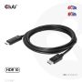 CLUB3D DisplayPort 1.4 to HDMI 4K120Hz or 8K60Hz HDR10 Cable M/M 3m/9.84ft (CAC-1087) thumbnail