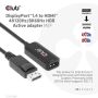 CLUB3D DisplayPort1.4 to HDMI 4K120Hz/8K60Hz HDR Active adapter M/F (CAC-1088) thumbnail
