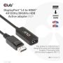 CLUB3D DisplayPort1.4 to HDMI 4K120Hz/8K60Hz HDR Active adapter M/F (CAC-1088) thumbnail