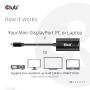 CLUB3D Mini DisplayPort 1.4 naar HDMI 4K120Hz met DSC1.2 actieve adapter M/F (CAC-1186) thumbnail
