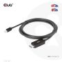 CLUB3D MiniDisplayPort 1.4 to HDMI 4K120Hz or 8K60Hz HDR10+ Cable M/M 1.8m / 6ft (CAC-1187) thumbnail