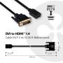 CLUB3D DVI to HDMI 1.4 Cable M/F 2 meter Bidirectional (CAC-1211) thumbnail