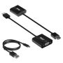 CLUB3D CAC-1302 video kabel adapter 0,5 m HDMI Type A (Standaard) VGA (D-Sub) Zwart (CAC-1302) thumbnail