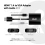 CLUB3D CAC-1302 video kabel adapter 0,5 m HDMI Type A (Standaard) VGA (D-Sub) Zwart (CAC-1302) thumbnail