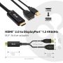 CLUB3D HDMI 2.0 TO DISPLAYPORT 1.2 4K60HZ HDR M/F ACTIVE ADAPTER Zwart (CAC-1331) thumbnail