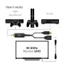 CLUB3D HDMI 2.0 TO DISPLAYPORT 1.2 4K60HZ HDR M/F ACTIVE ADAPTER Zwart (CAC-1331) thumbnail