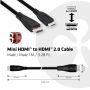 CLUB3D Mini HDMI™ to HDMI™ 2.0 4K60Hz Kabel 1Meter (CAC-1350) thumbnail
