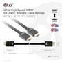 CLUB3D Ultra High Speed ​​HDMI™2.1 gecertificeerde kabel 4K120Hz, 8K60Hz 48Gbps M/V 4 Meter (CAC-1374) thumbnail