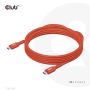 CLUB3D USB2 Type-C Bi-Directional USB-IF Certified Cable Data 480Mb, PD 240W(48V/5A) EPR M/M 3m / 9.84 ft (CAC-1513) thumbnail