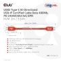 CLUB3D USB2 Type-C Bi-Directional USB-IF Certified Cable Data 480Mb, PD 240W(48V/5A) EPR M/M 3m / 9.84 ft (CAC-1513) thumbnail