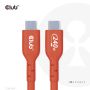 CLUB3D USB2 Type-C Bi-Directional USB-IF Certified Cable Data 480Mb, PD 240W(48V/5A) EPR M/M 3m / 9.84 ft (CAC-1513) thumbnail