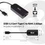 CLUB3D USB 3.2 Gen1 Type C to RJ45 2.5Gbps Adapter (CAC-1520) thumbnail