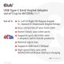 CLUB3D USB Type-C Gen2 Angled Adapter set van 2 - 4K120Hz M/V (CAC-1528) thumbnail
