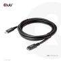 CLUB3D USB Gen1 Type-C Extensie kabel 5Gbps 60W(20V/3A) 4K60Hz M/F 1m/3.28ft (CAC-1531) thumbnail
