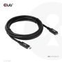 CLUB3D USB Gen1 Type-C Extensie kabel 5Gbps 60W(20V/3A) 4K60Hz M/F 1m/3.28ft (CAC-1531) thumbnail